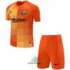 Officiële Voetbalshirt + Korte Broek Doelman FC Barcelona Thuis 2021-22 - Kids